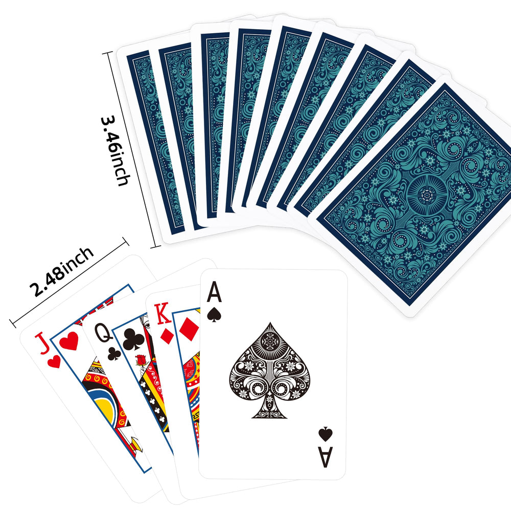 Timenued playing cards with red back for classic trick-taking and quick shuffles.