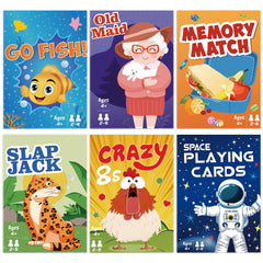 Timenued Space Playing Cards with vibrant space art for lively family game nights.