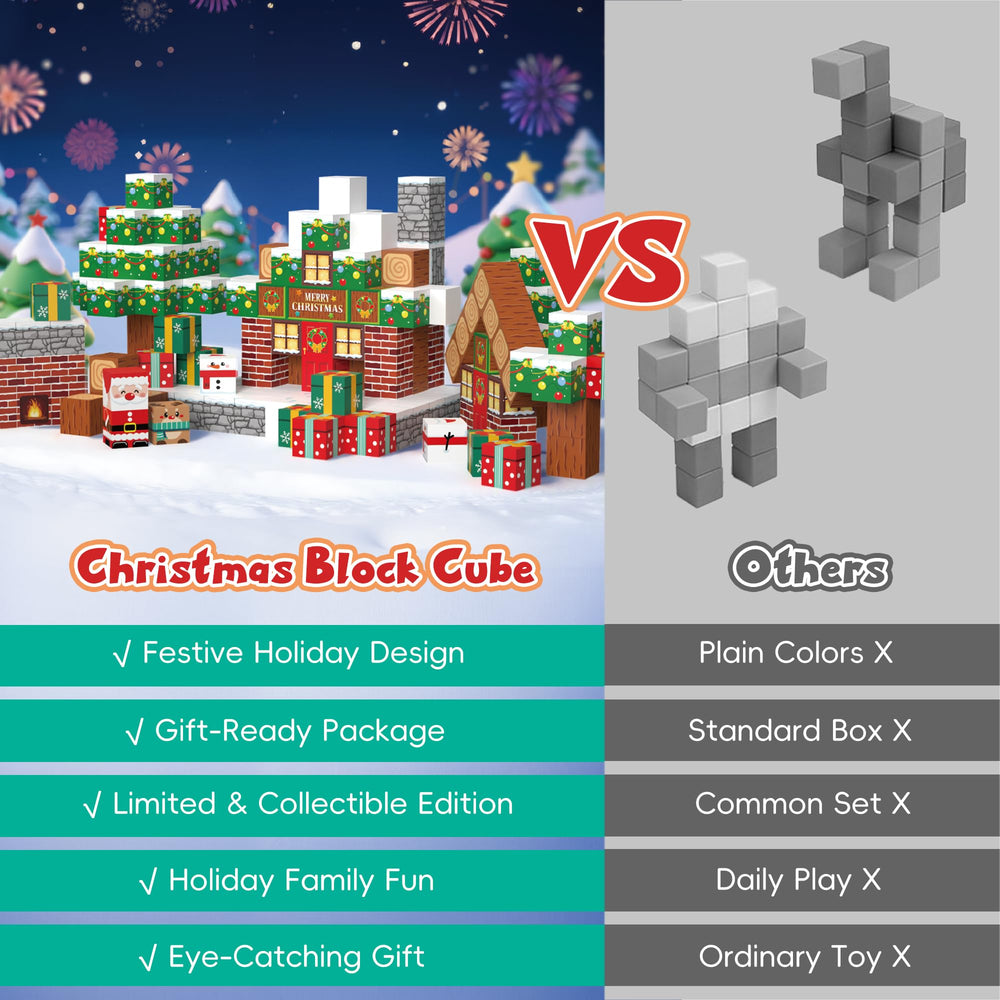 Timetome gift box blocks show color coordination for pattern recognition.
