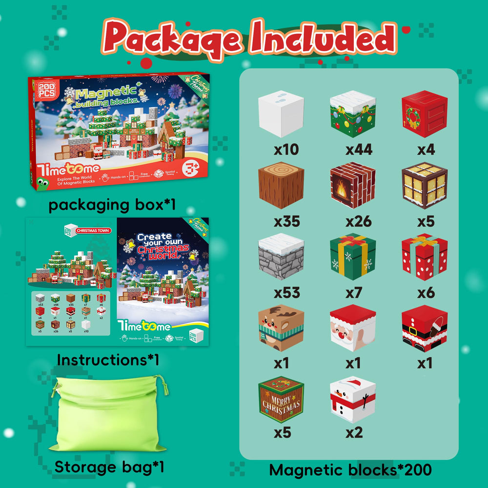 Timetome Santa block close-up for imaginative construction with durable pieces.