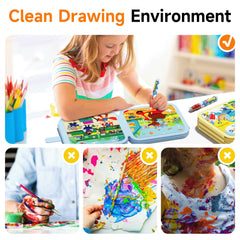 Timetome refillable water pen designed for mess-free painting