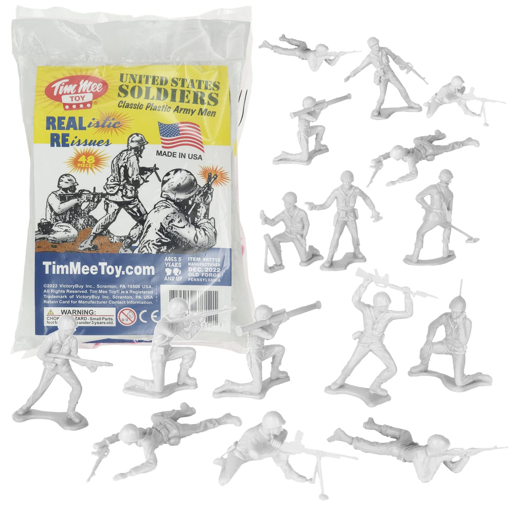 Tim Mee Toy white 48 figures in a bag for imaginative play.