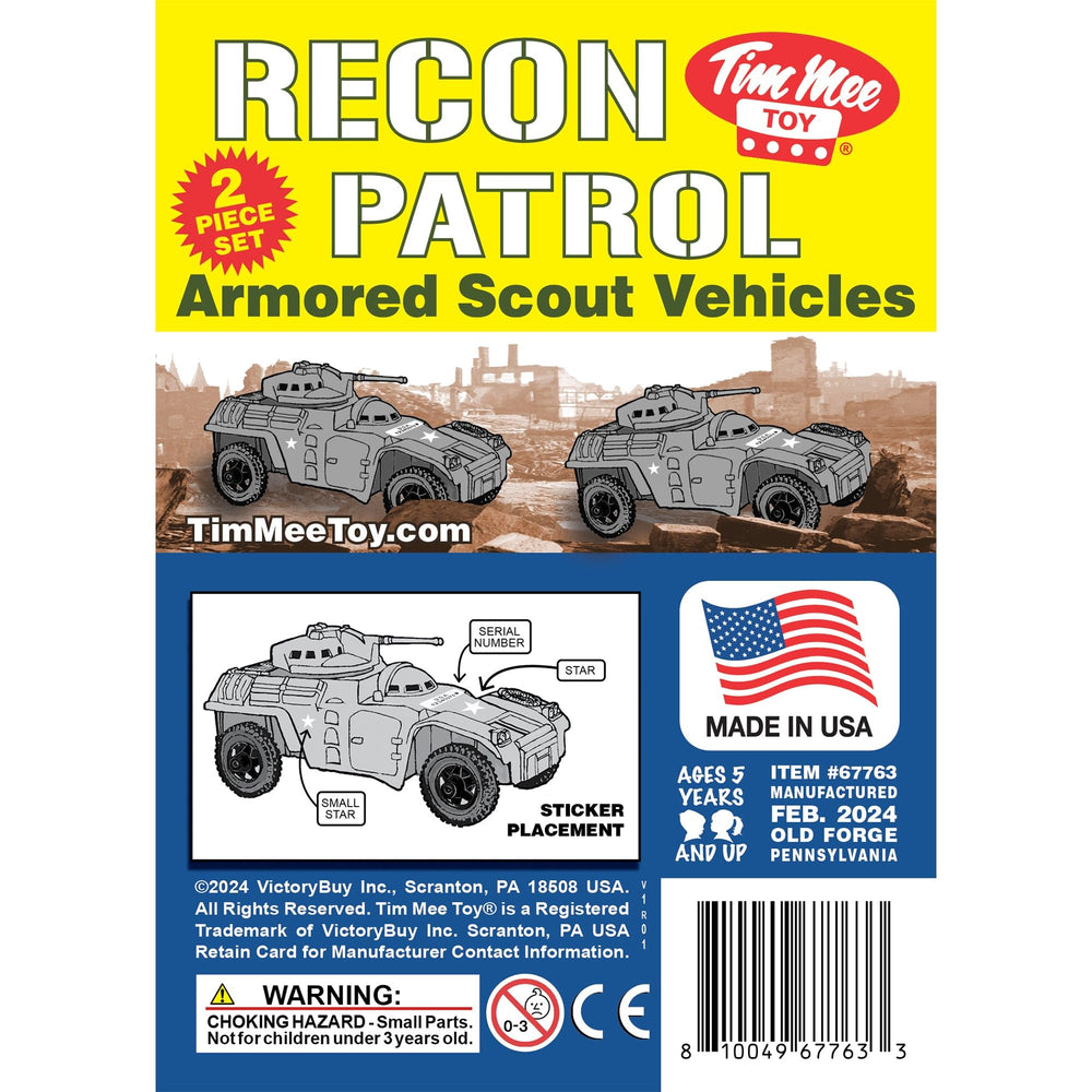 Tim Mee Toy Recon Patrol armored car gray scale 1:32 for realistic setups
