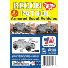Tim Mee Toy Recon Patrol armored car gray scale 1:32 for realistic setups