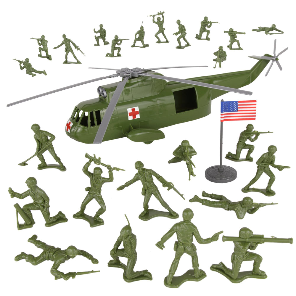TimMee Toy rescue helicopter playset shows sturdy assembly for lasting imaginative play.