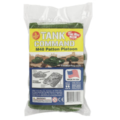 American-made Tim Mee Toy tanks in OD green for lasting play