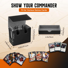 TiMOVO deck box includes a dedicated dice drawer to prevent spills during battles.