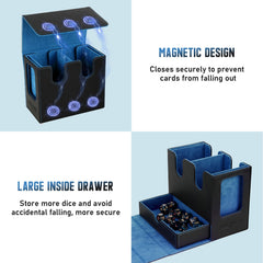TiMOVO MTG deck box dice tray stores dice neatly and prevents spills.