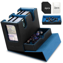 TiMOVO MTG deck box front view with wide opening for quick card access.