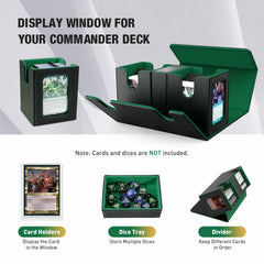 TiMOVO MTG Deck Box magnetic closure keeps decks secure during transport