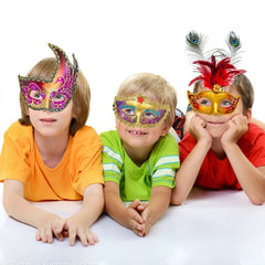 Timtop white masquerade mask, versatile for weddings, parties, and events.
