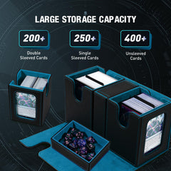 TiMOVO MTG Double Partitions Storage neatly separates decks and sleeves