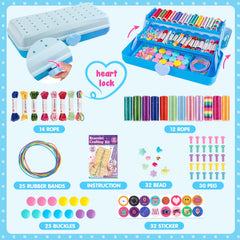 TingingYuli 3-layer storage compartment keeps threads and beads organized, reducing craft clutter.