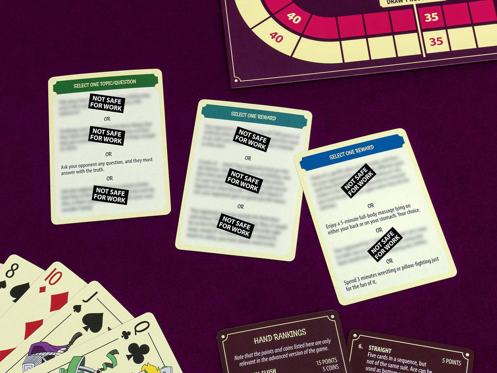 Tingletouch Poker for Couples two players choosing a dare.
