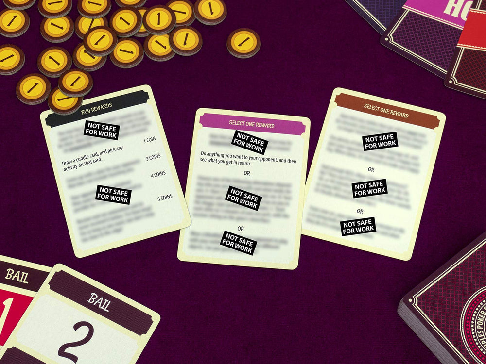 Tingletouch Poker for Couples components displayed for easy setup.