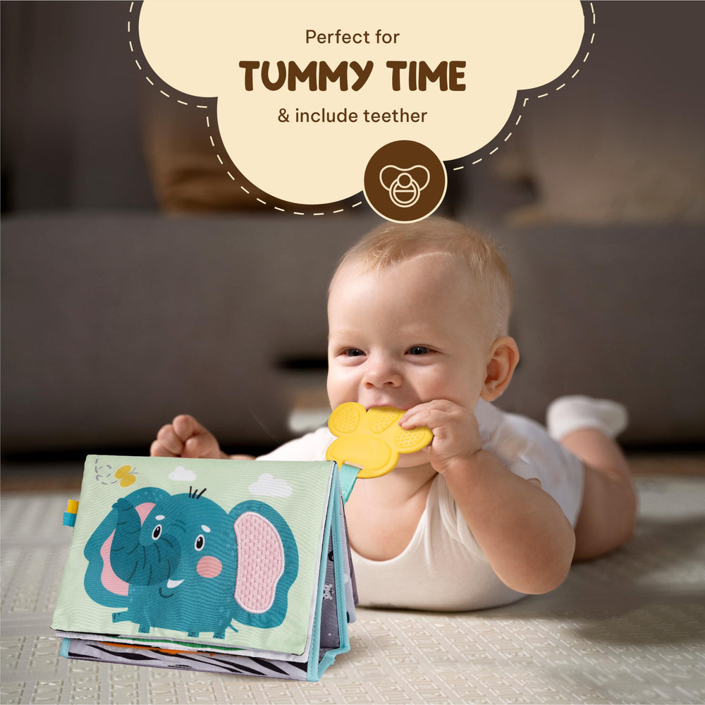 TINITIGIES crinkle-pages soft-book encourages tactile exploration