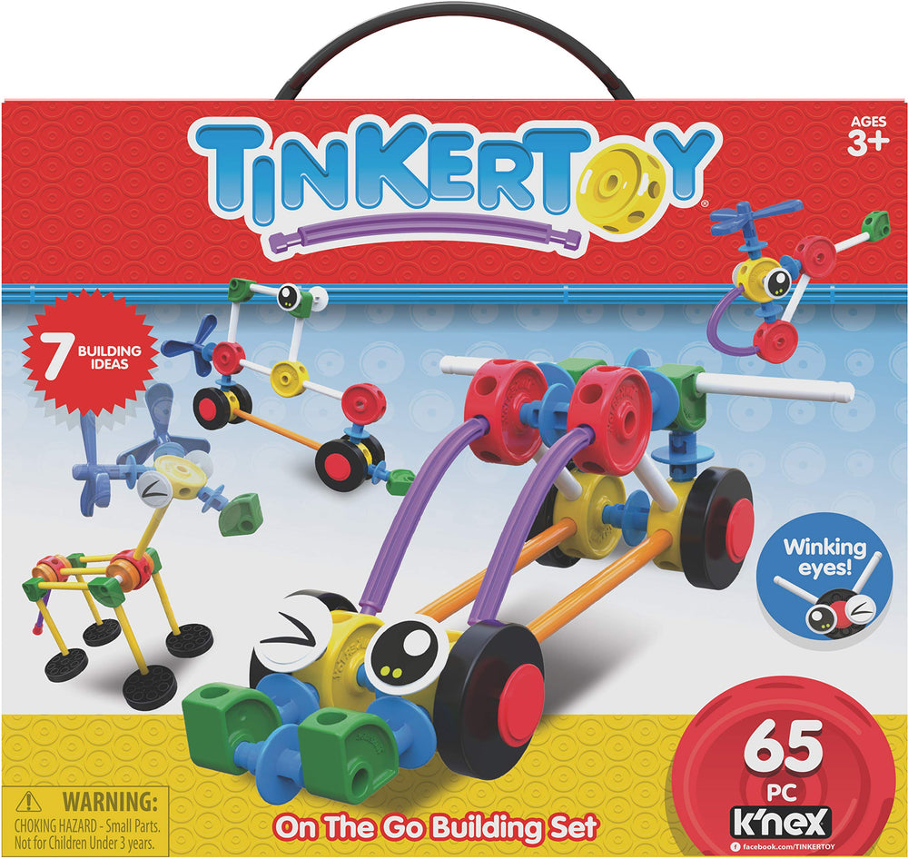 Tinkertoy On The Go helicopter model invites imaginative flight-inspired play and sequencing.