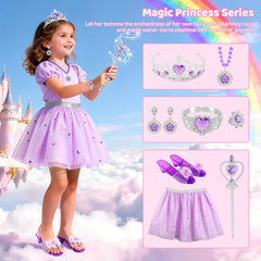 Tinkkorz Princess jewelry set with crowns and necklaces for finishing looks