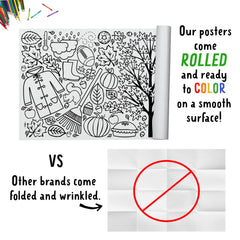 Tiny Expressions coloring poster wall display for autumn decor
