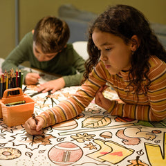 Tiny Expressions kids coloring banner perfect for party coloring