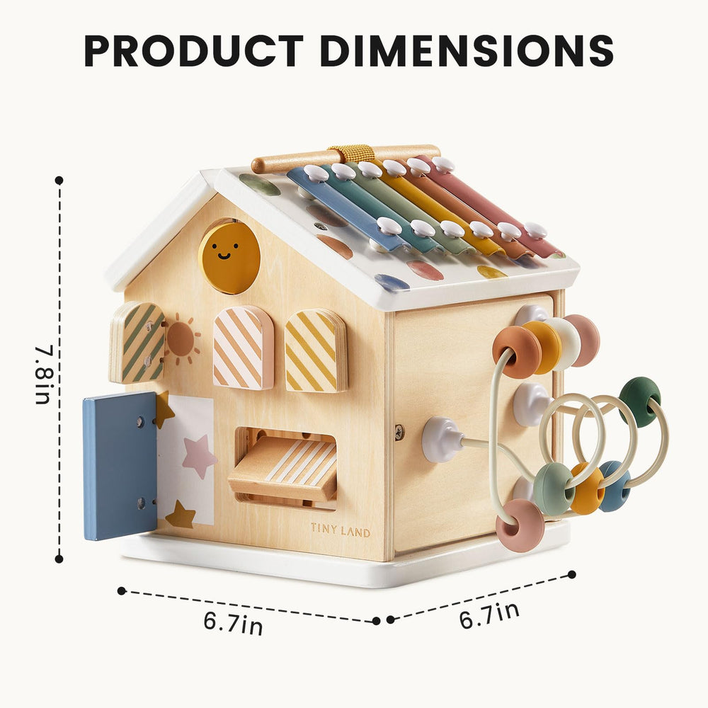 Tiny Land compact cube with built-in storage keeps play area tidy.