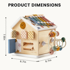 Tiny Land compact cube with built-in storage keeps play area tidy.