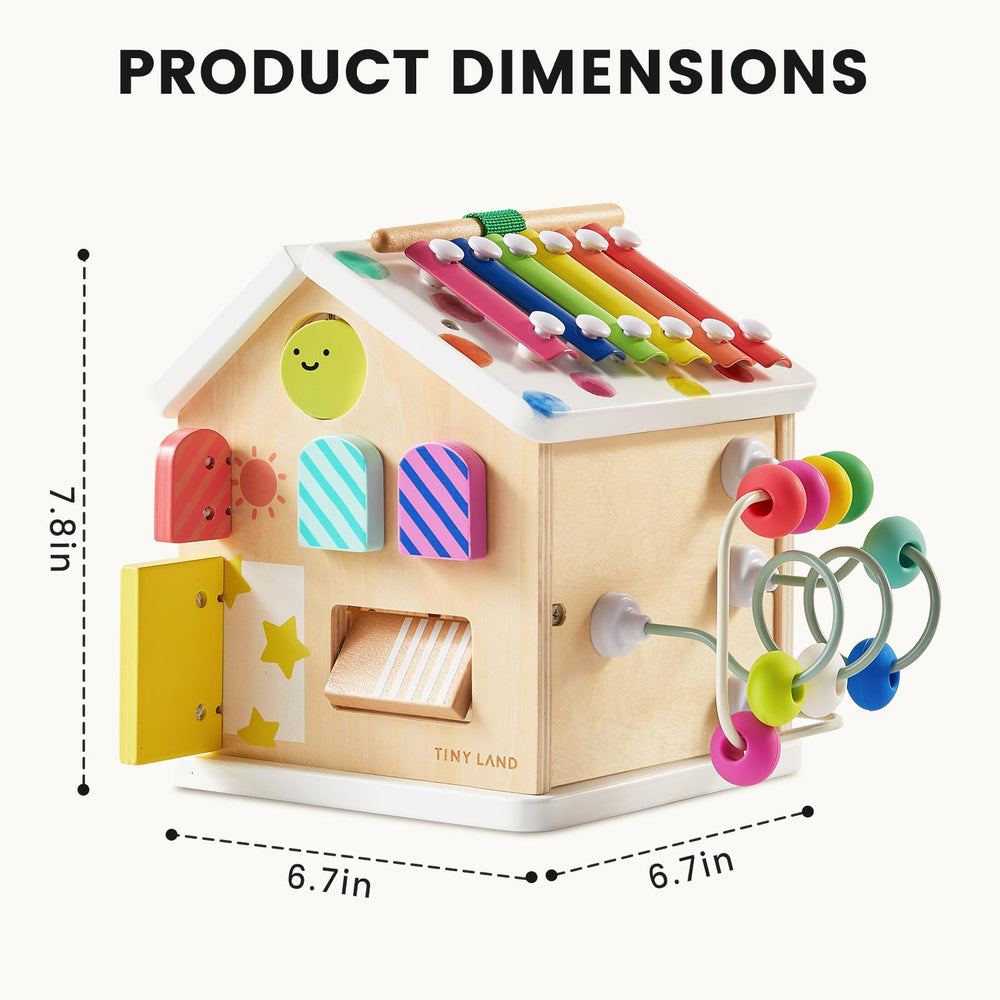 Tiny Land 9-in-1 cube windows side offers peek-a-boo cues.