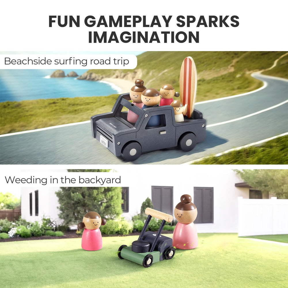 Tiny Land SUV car enhances storytelling as characters park and drive.