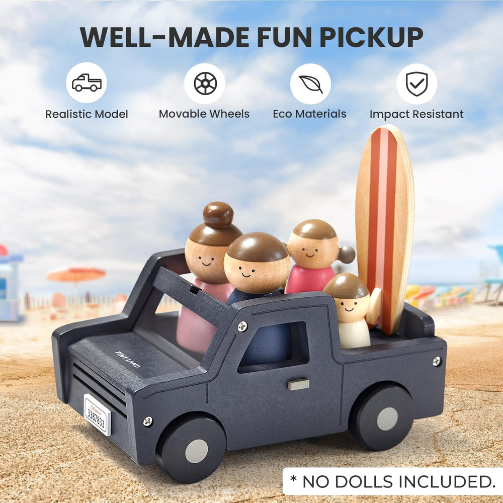 Tiny Land garage set workbench for hands-on tool play and problem solving.