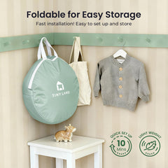 Tiny Land foldable design for easy transport and storage during travels