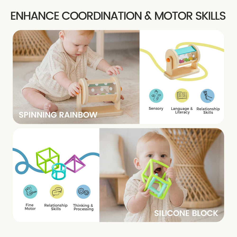 Tiny Land interactive tissue box promotes fine motor skills in babies