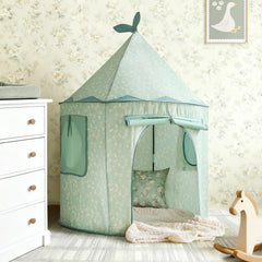 Tiny Land Tent folded storage bag keeps play space tidy and portable