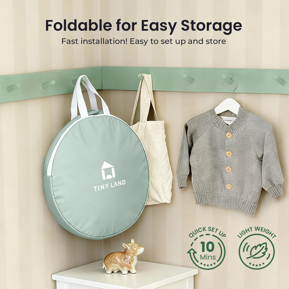Tiny Land Tent reinforced stitching enhances durability for everyday use