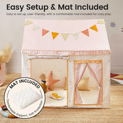 Tiny Land Kids Tent easy-assembly design with storage bag for portability