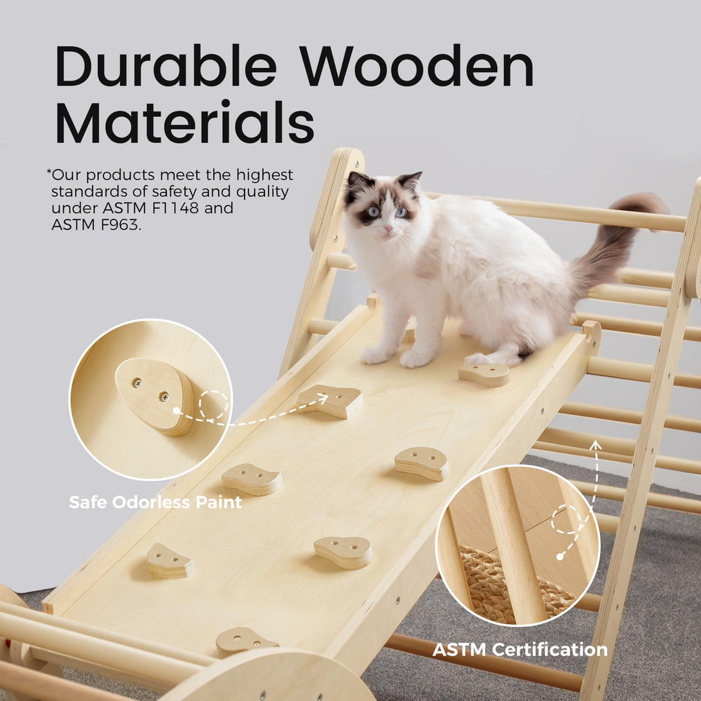 Tiny Land reversible board doubles as slide for play.