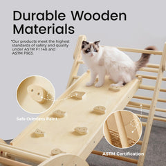 Tiny Land reversible board doubles as slide for play.
