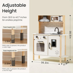 Tiny Land play kitchen oven and microwave spark imaginative cooking scenarios.