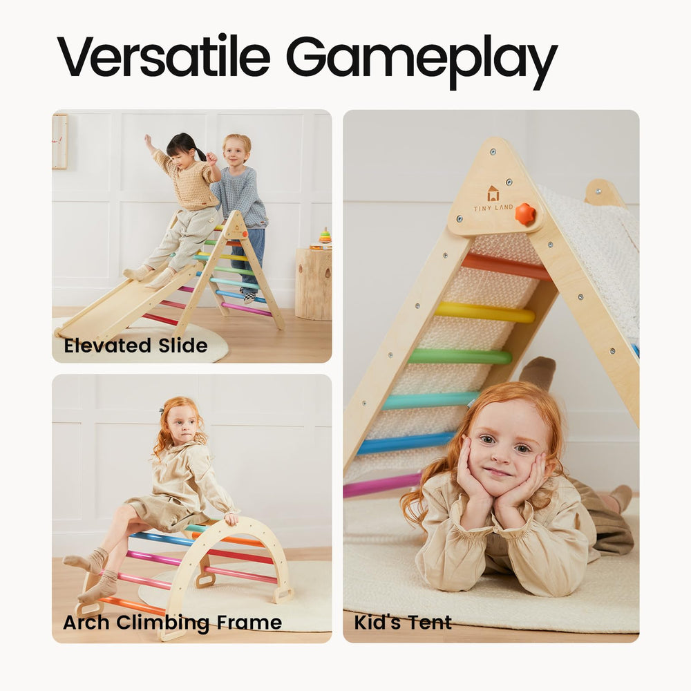 Tiny Land Rainbow climbing toy seven modes promote motor skills and imaginative play