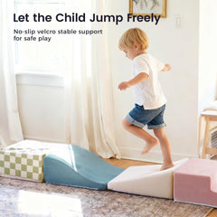 Tiny Land foam block ramp enables smooth transitions and imaginative play