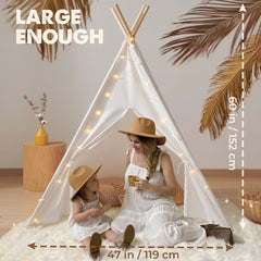 Tiny Land Teepee Tent padded mat adds cushioned flooring for safe play.