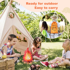 Tiny Land Teepee pine poles sturdy frame offers lasting play stability