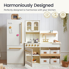 Three customizable magnets for Tiny Land fridge decoration and play.