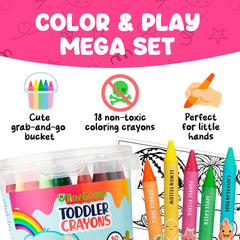 TinyGeeks easy-grip crayons ideal for developing fine motor skills