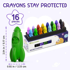 TinyGeeks rocket crayons safe non-toxic for peace of mind.