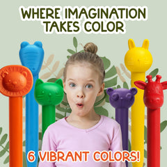 TinyGeeks Safari-themed shapes bring playful scenes to life.