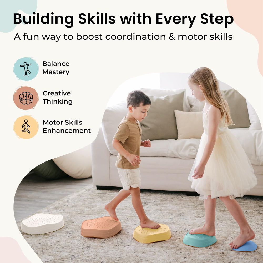 Tiny Land stepping stones suitable for indoor and outdoor play areas.