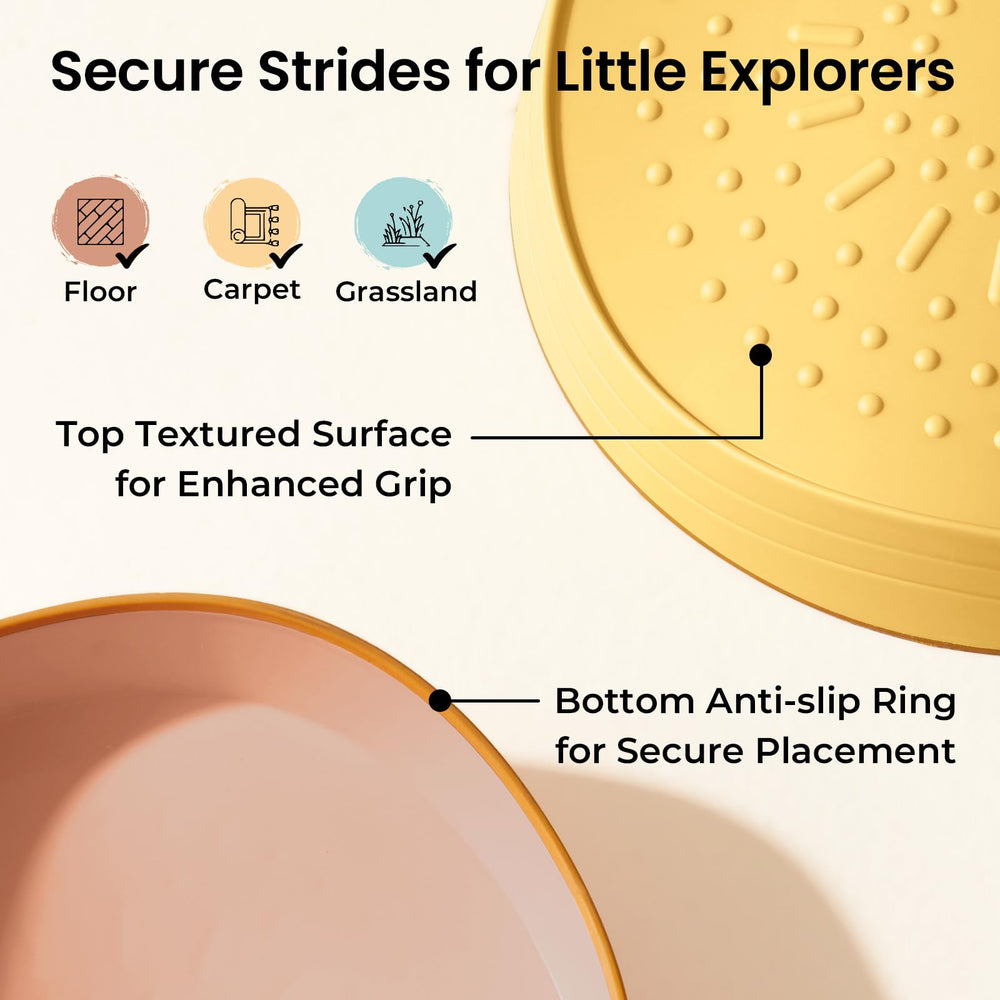 Tiny Land stepping stones are lightweight and sturdy for indoor outdoor use.