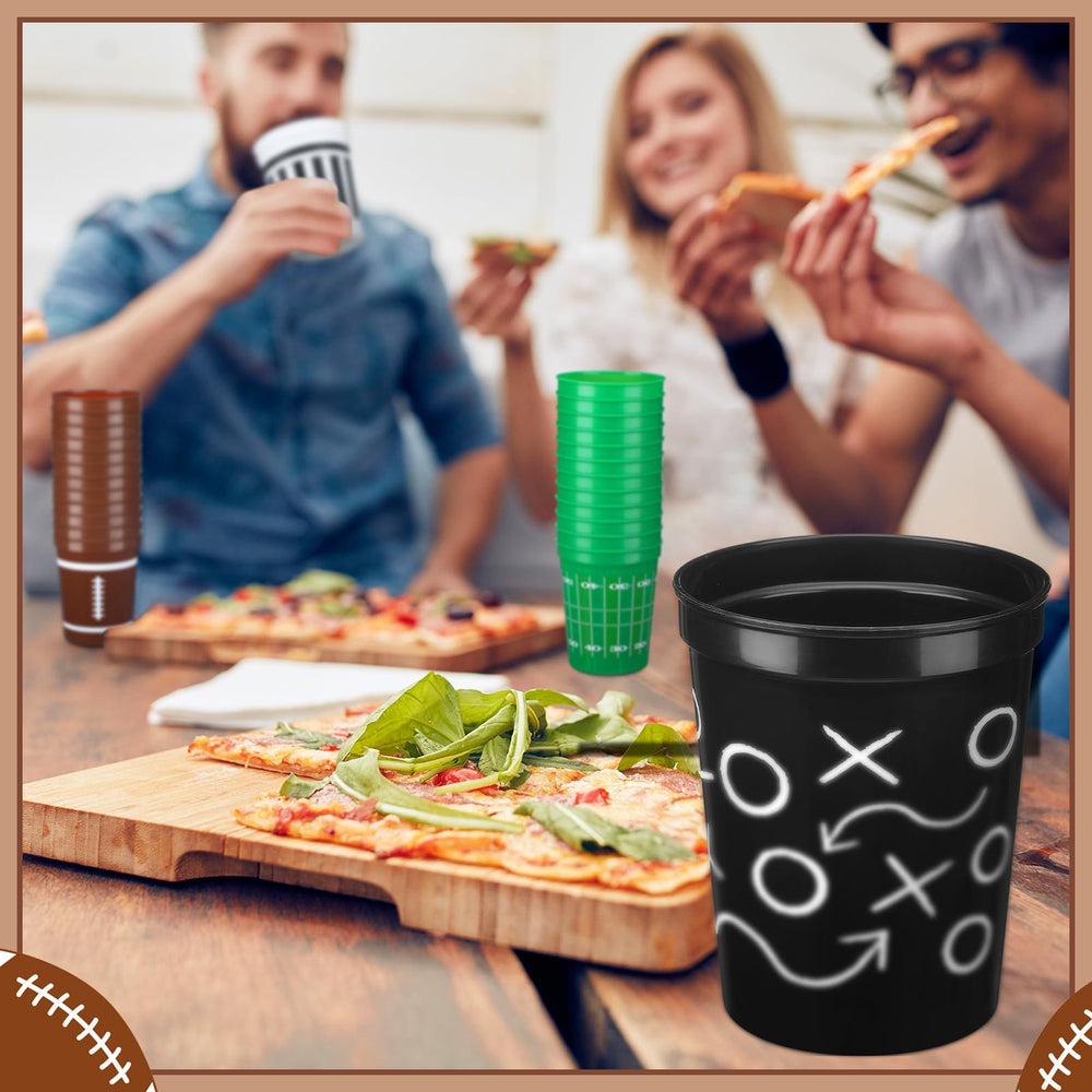Tioncy football cups close-up reveals sturdy rolled edges for durability.