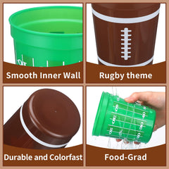 Tioncy football cups design 3 with four color themes boosts party vibe.