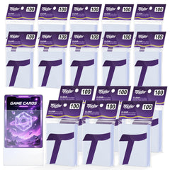 TiopLior 1600-count sleeves for 66x91mm cards protect a stack with clear visibility.